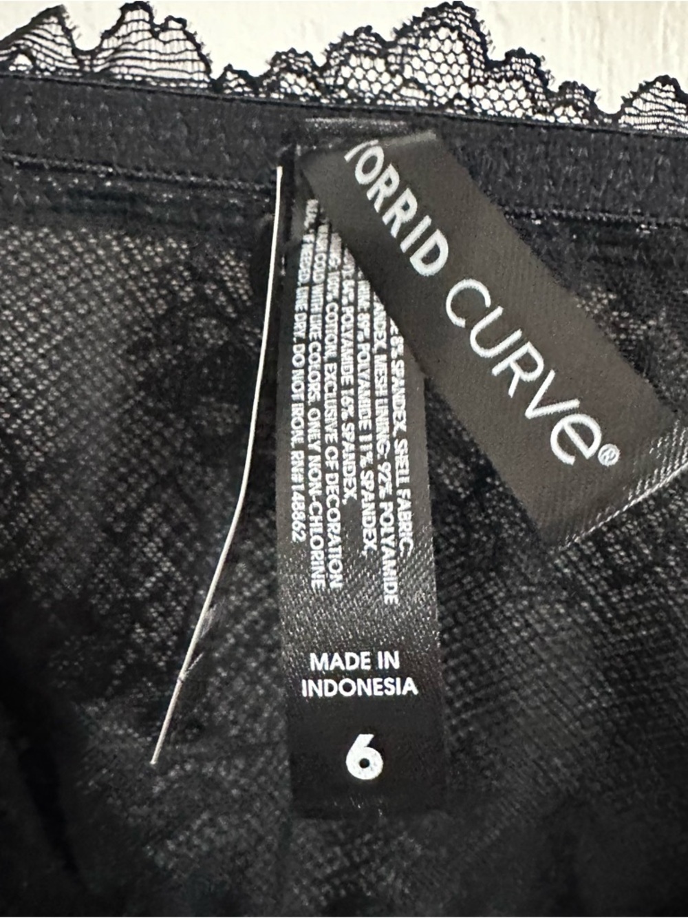Torrid Curve Black Lace Underwire Bodysuit Size 6 Plus NWT Sexy Lingerie - Picture 10 of 13